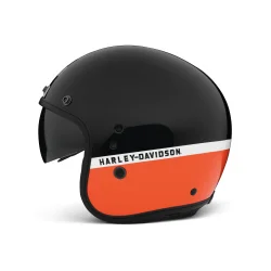 HELMET-APREX SUN SHIELD 3/4 BLACK/ORANGE ECE