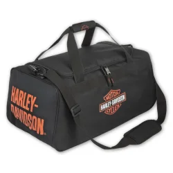 B&S Logo Duffel Black/Orange