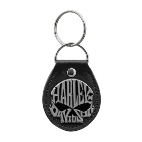 Black Skull Vinyl Fob