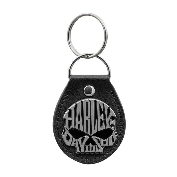 Black Skull Vinyl Fob