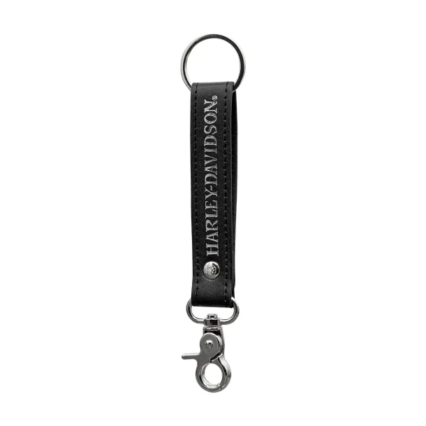 Black Vinyl Strap Key Chain