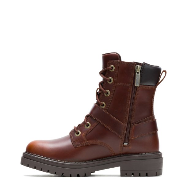 Sienna Lace Boot - Brown