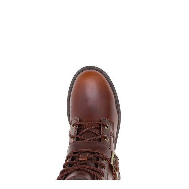 Sienna Lace Boot - Brown
