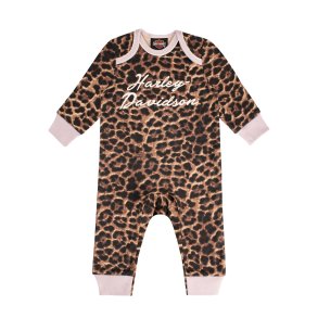 Girl Leopard Coveralls