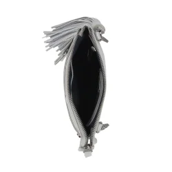 Leather Hip Bag Silvergrey