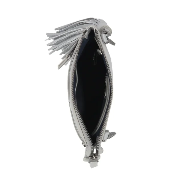 Leather Hip Bag Silvergrey