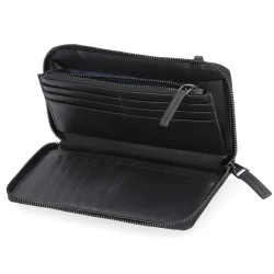 Zip Around Wallet Black