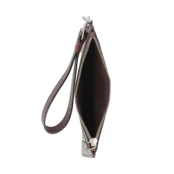 Floral Wristlet  Brown