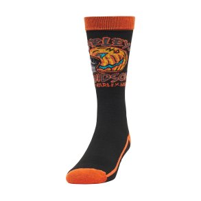 Happy 'Harley-Ween' Halloween Crew Socks - L