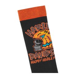 Happy 'Harley-Ween' Halloween Crew Socks - L