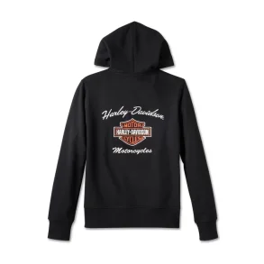 Women's Special Bar & Shield Zip Front Hoodie 