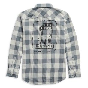 #1 Logo Plaid Long Sleeve Woven Shirt 