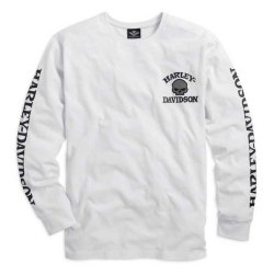  Willie G. Skull Long Sleeve Tee White