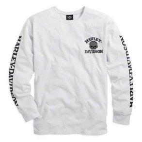  Willie G. Skull Long Sleeve Tee White