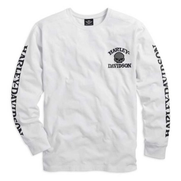  Willie G. Skull Long Sleeve Tee White