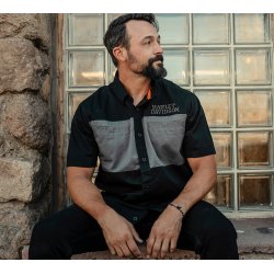 Willie G Skull Short Sleeve Vented Shirt