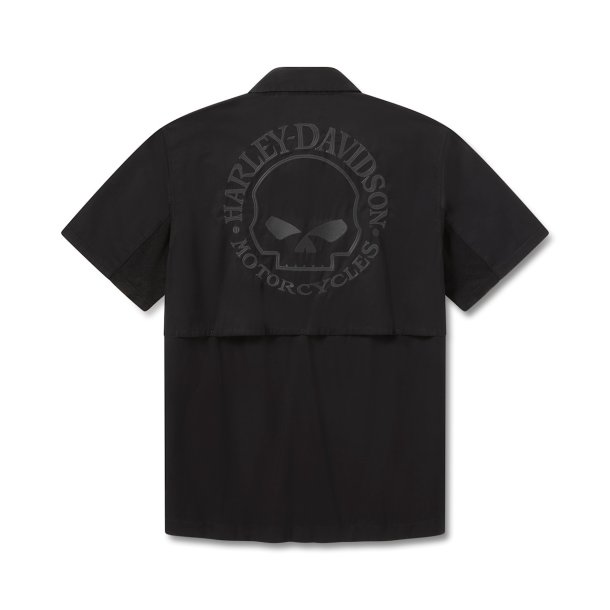 Willie G Skull Short Sleeve Vented Shirt