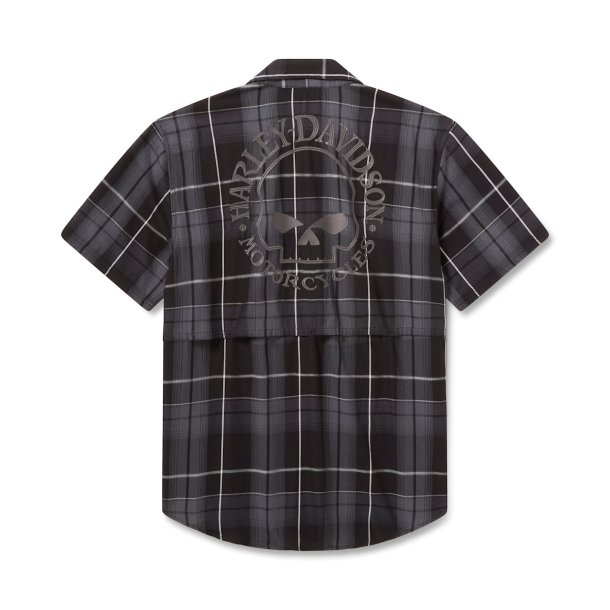 Willie G Skull Vented Stretch Comfort Shirt