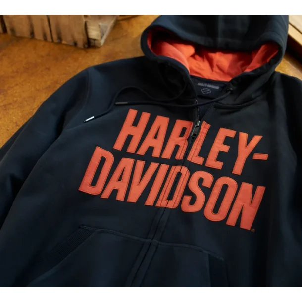 Men's Bar Font Zip-Up Hoodie