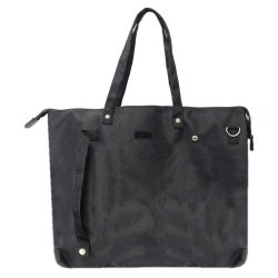 Foldable Black H-D Script Light-Weight Travel Tote 