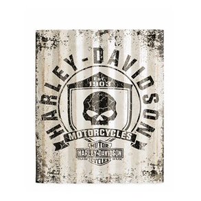 SIGN-SKULL,CORRUGATED