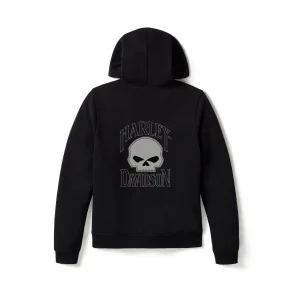 Willie G Skull Full Zip Fleece Hoodie - Ladies