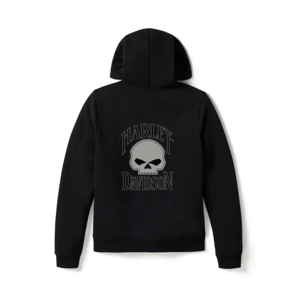Willie G Skull Full Zip Fleece Hoodie - Ladies
