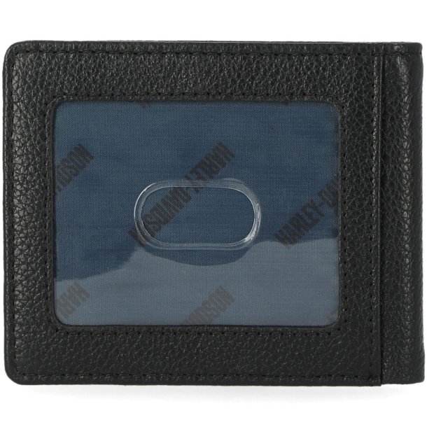Up-Wing Eagle Leather Billfold Wallet, Black