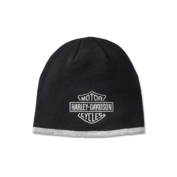 Bar &amp; Shield Knit Beanie - Black Beauty