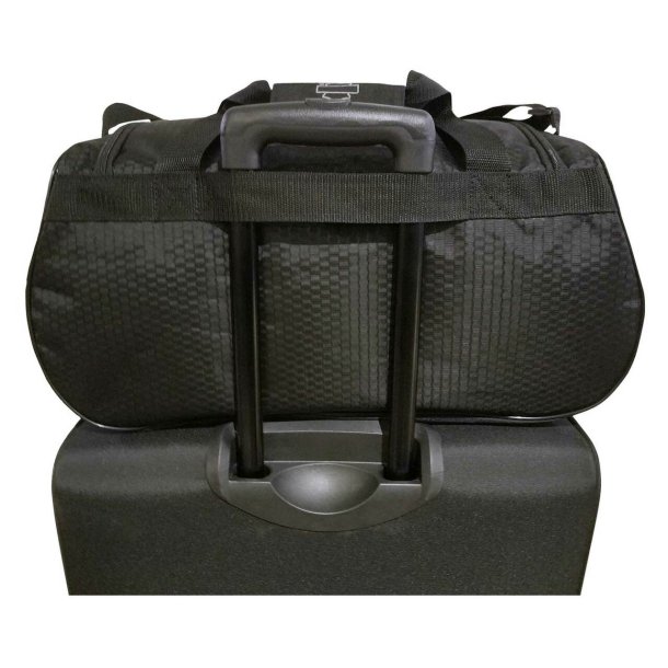 #1 Logo Sports Duffel Bag w/ Shoulder Strap - Off-White Text