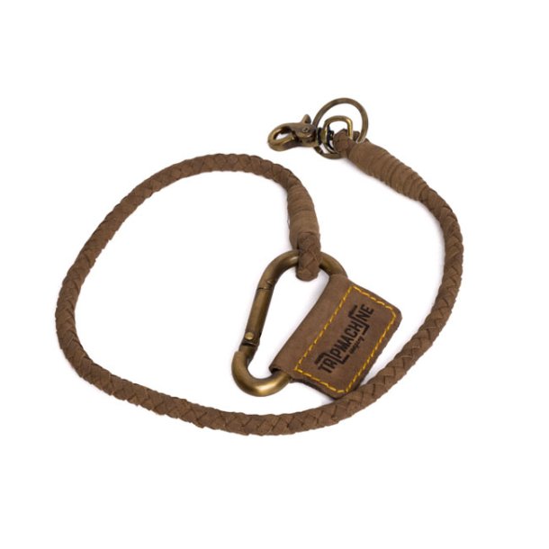 Trip Machine Braided key chain tobacco