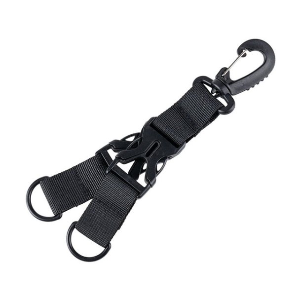 Carabiner Keychain Holder Black