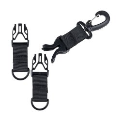 Carabiner Keychain Holder Black