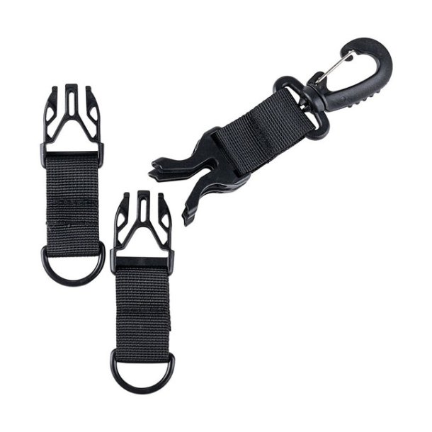 Carabiner Keychain Holder Black