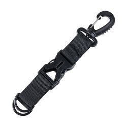 Carabiner Keychain Holder Black