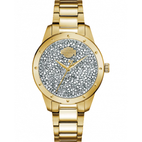 Ladies Crystal Rock W/ SwarovskiÇ. Bar & Shield Logo