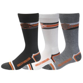 3PK RETRO RIDER MID CALF SOCK