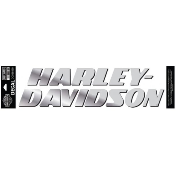 Harley-Davidson Strong H-D Chrome Decal, 5X Size - 15 x 4.25 in