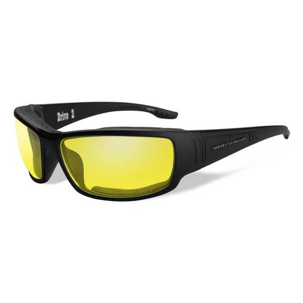 WILEY X ASPALT DRIVE2 YELLOW LENS MATTE BLACK FRAME