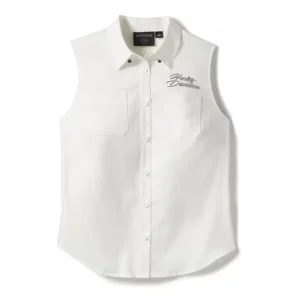 Essential Bling Button Front Tank