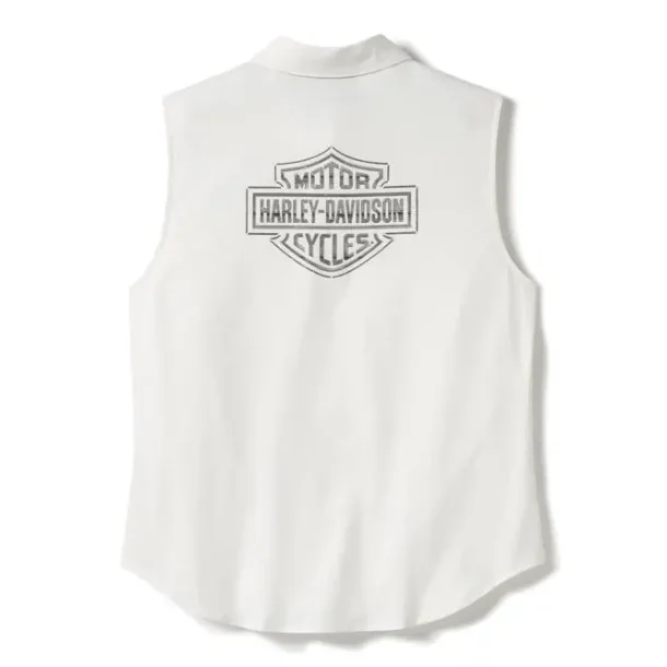 Essential Bling Button Front Tank