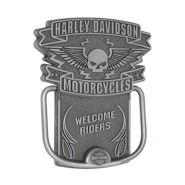 H-D WINGED SKULL DOOR KNOCKER