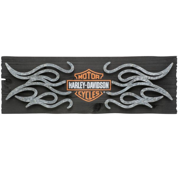 Bar &amp; Shield Flames Pub Sign