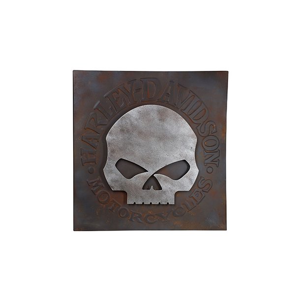 H-D Skull Metal Wall Art