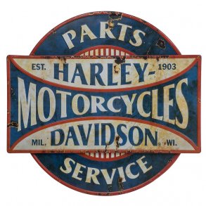 H-D PARTS & SERVICE METAL SIGN