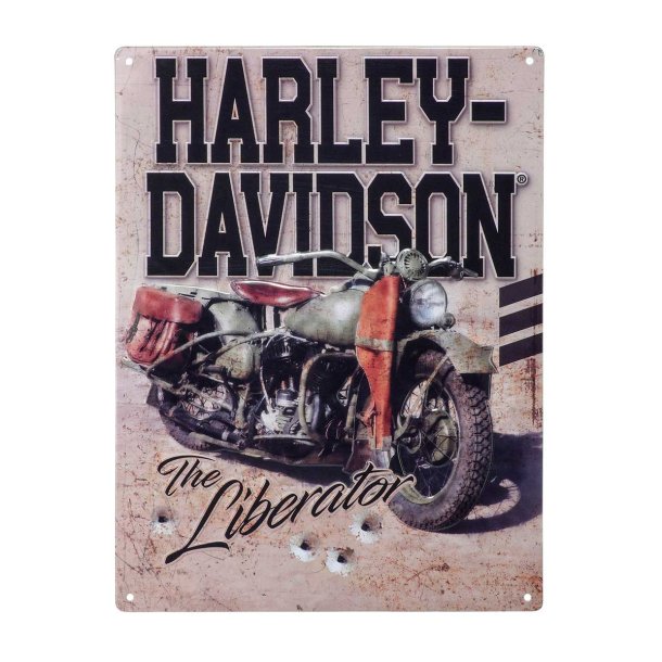 H-D LIBERATOR TIN SIGN