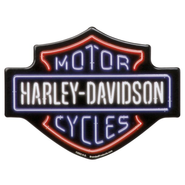 H-D NEON BAR &amp; SHIELD MAGNET