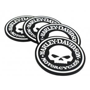 HARLEY-DAVIDSON SKULL COASTER SET