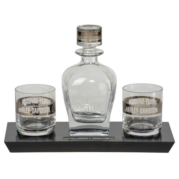 HARLEY-DAVIDSON DECANTER SET