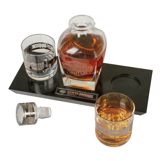 HARLEY-DAVIDSON DECANTER SET